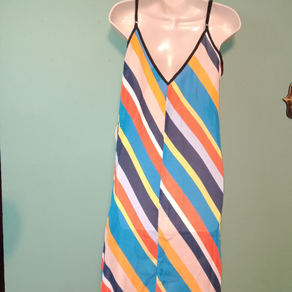 Multi Color Striped Dress - Picture 8 of 8